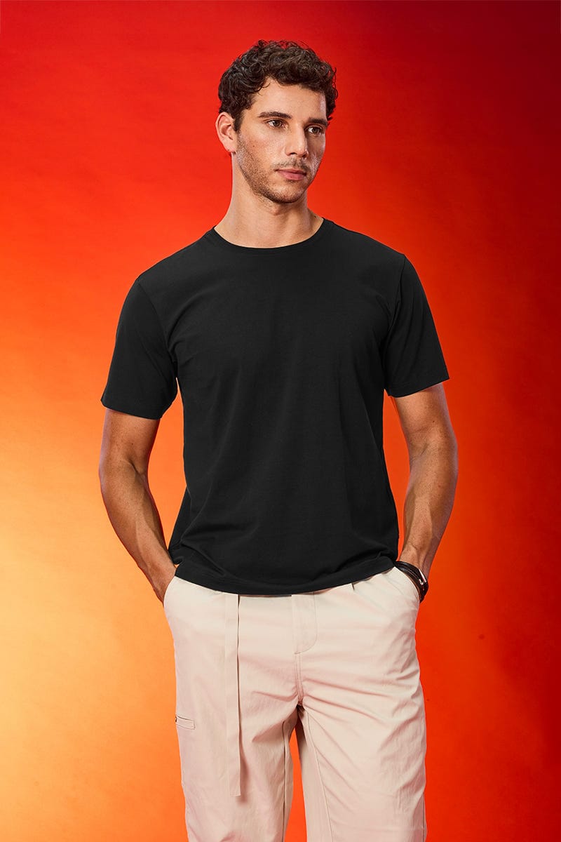 100% cotton Essential Everyday Crew Tee